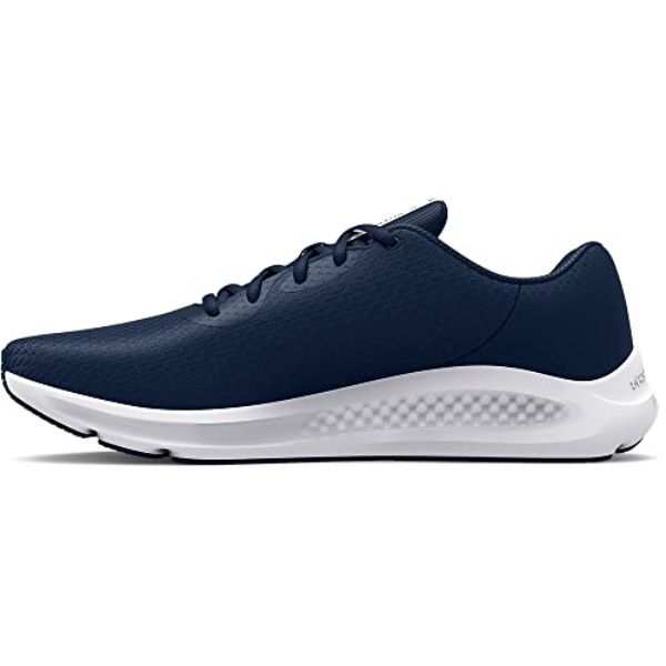 Under Armour 30248784018 Charged Pursuit 3 Running Shoe, Academy Blue & White - Size 8