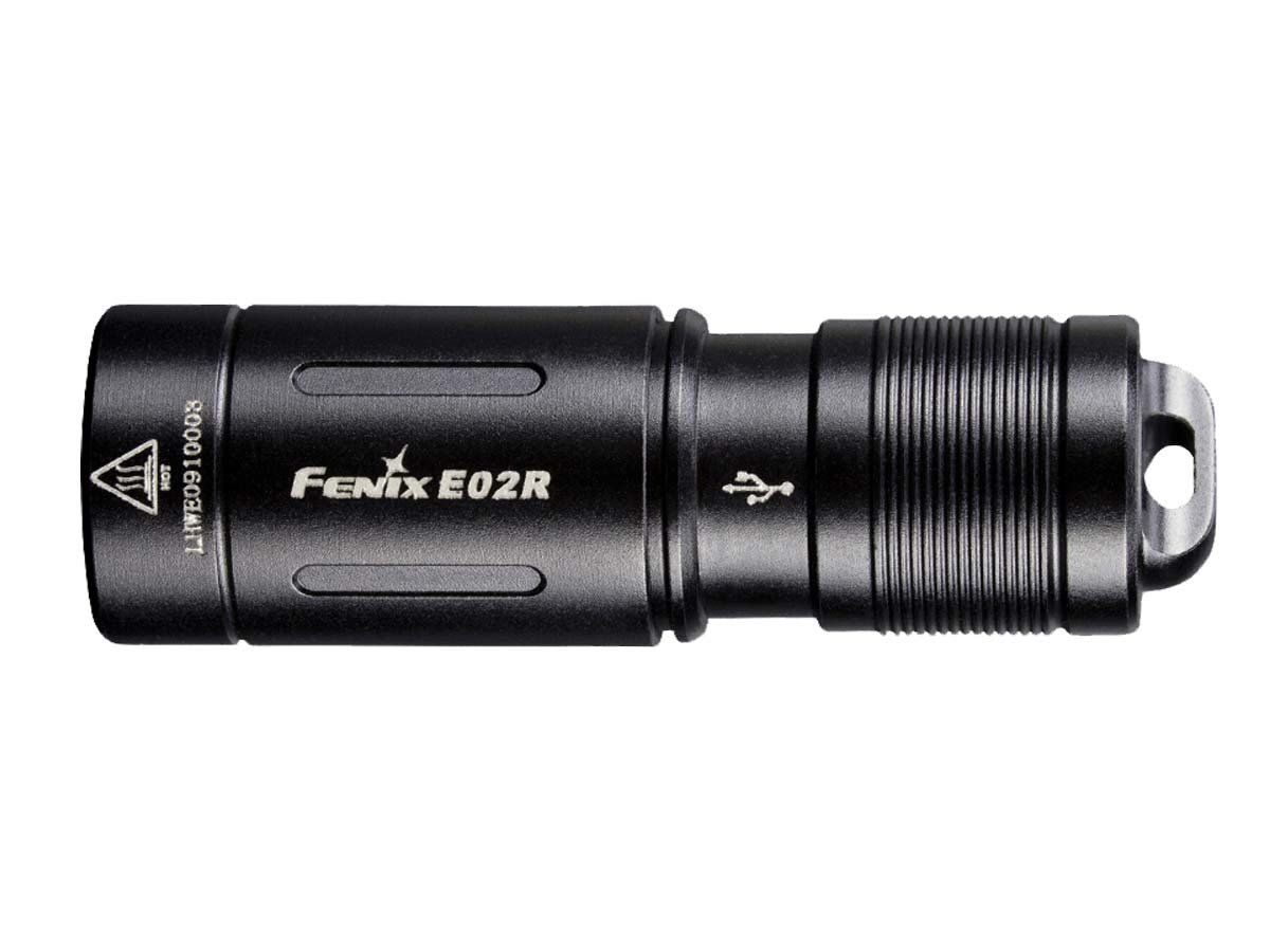 Picture of Fenix FNX-E02RG2BK E02R Rechargeable Edc Flashlight&#44; Black