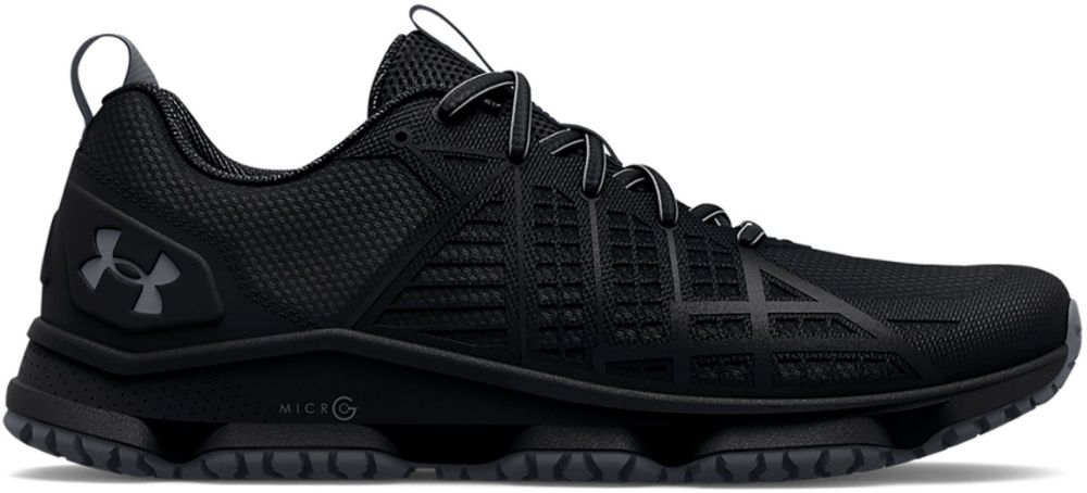 Under Armour 302495300110 Micro G Strikefast Tactical Shoe, Black & Pitch Gray - Size 10