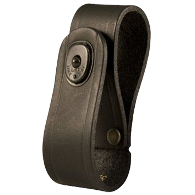 5519-1-NKL Handcuff Strap, Black - Plain - Nickel