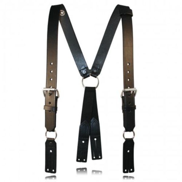 Picture of Boston Leather 9175-1-XL Button Attachment Firefighters Suspenders&#44; Black - Extra Large