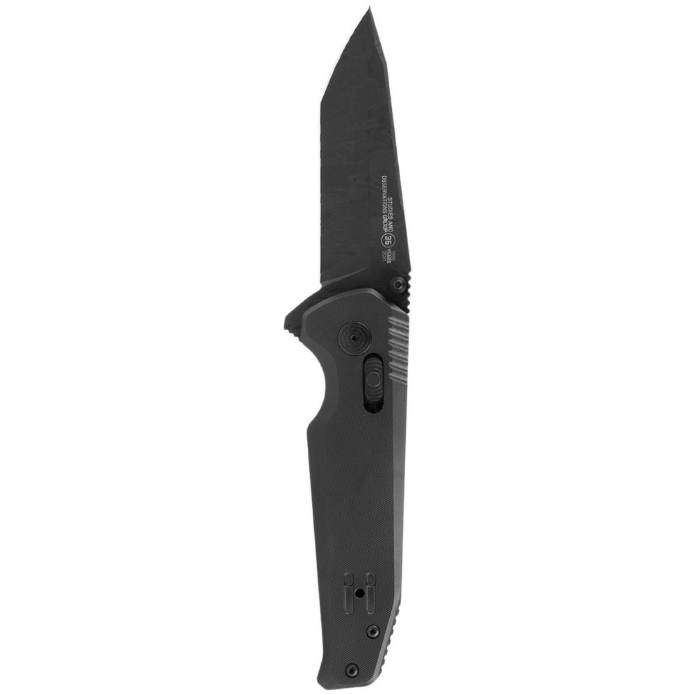 Picture of SOG SOG-12-57-09-57 Titanium Folding Knife with Tiger Stripe&#44; Black