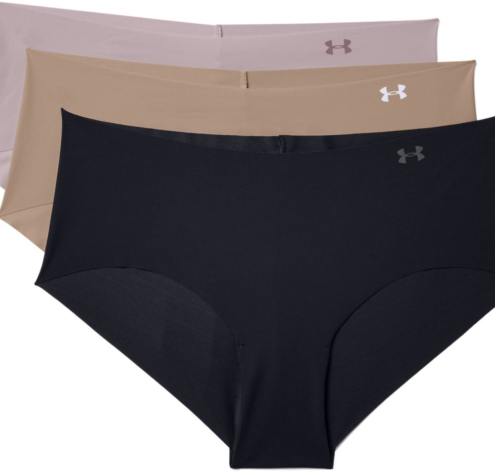 Picture of Under Armour 1325616001XS Womens Pure Stretch Hipster Underwear&#44; Black - Extra Small - Pack of 3