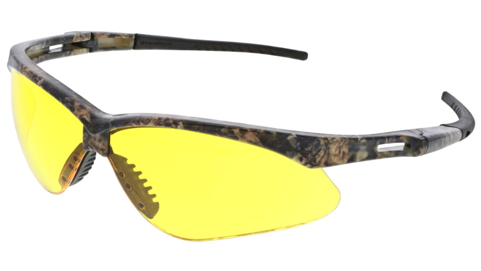 Memphis (MP1), Safety Glasses, Anti-Scratch, Silver Mirror Lens, Black Frame, Half Frame, 1 PR
