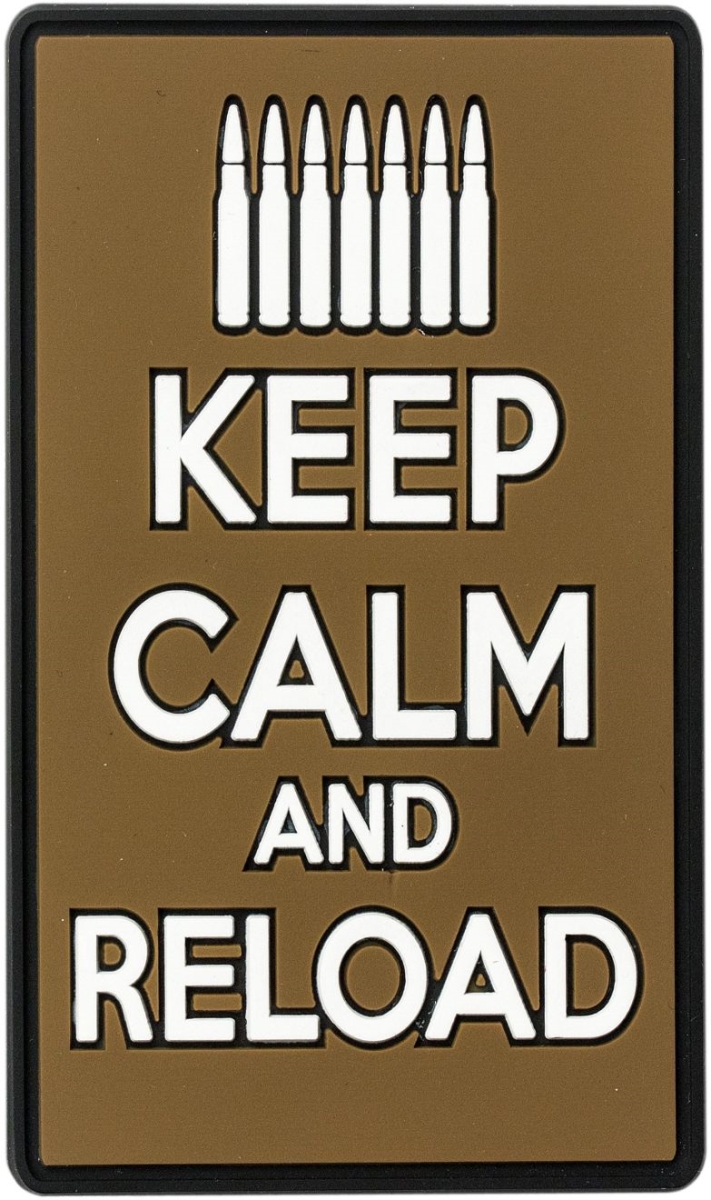 Picture of Voodoo Tactical VDT07-0979016000 Keep Calm & Reload Rubber Patch