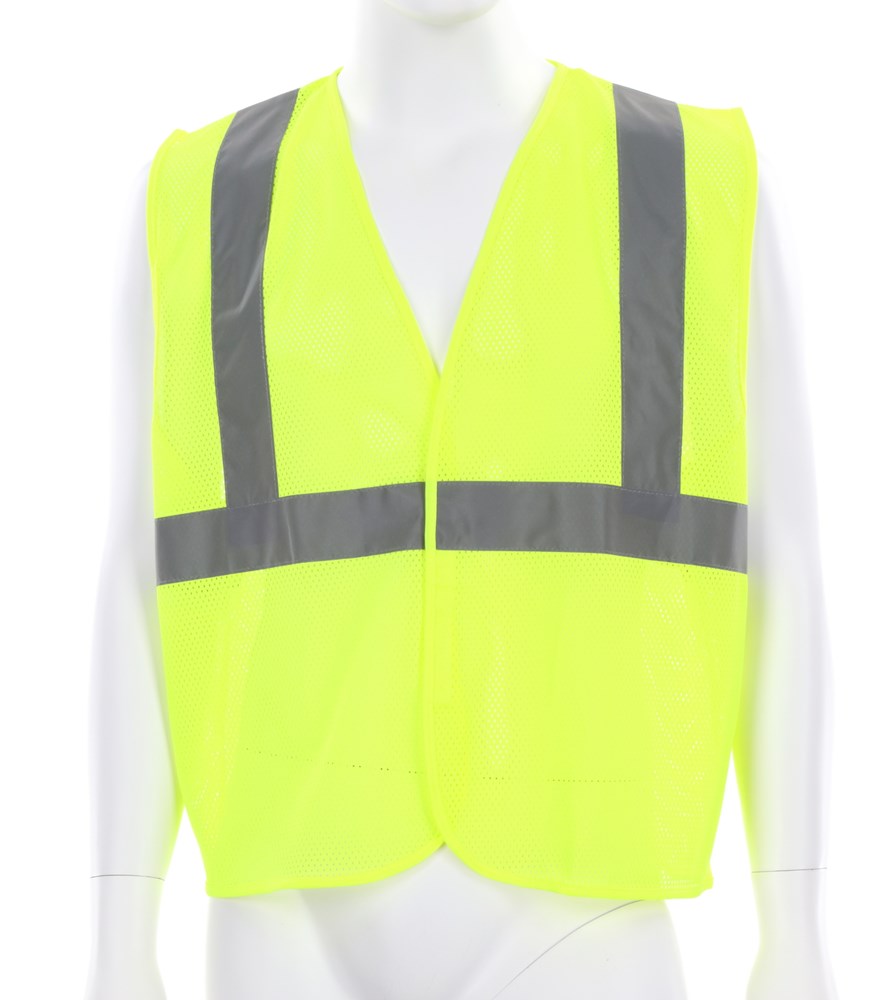 MCR-V2CL2MLL Class 2 Mesh Safety Vest, Lime - Large
