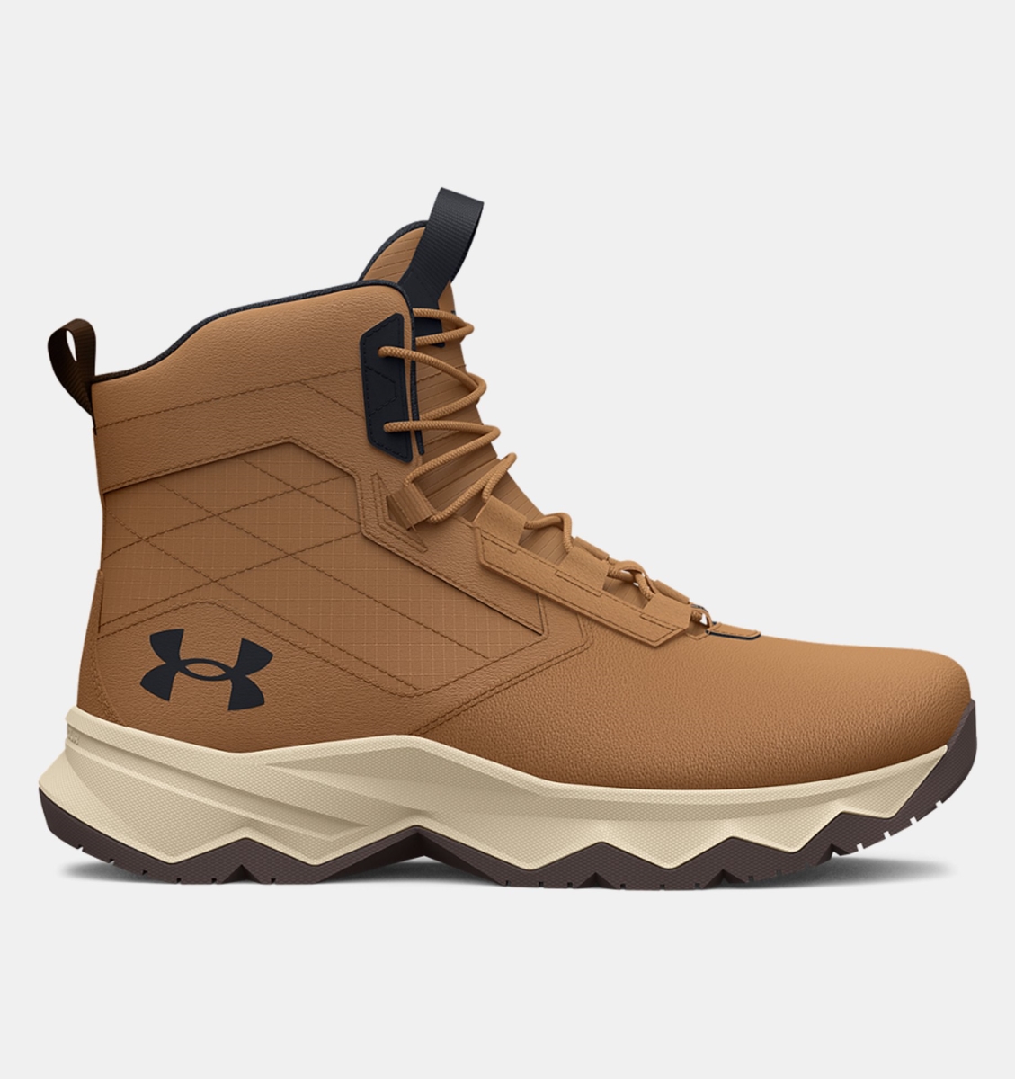 Under Armour 302557820011.5 6 in. Mens Stellar G2 Tactical Boots, Utility Light Brown & Summit White - Size 11.5 -  Inner Armour