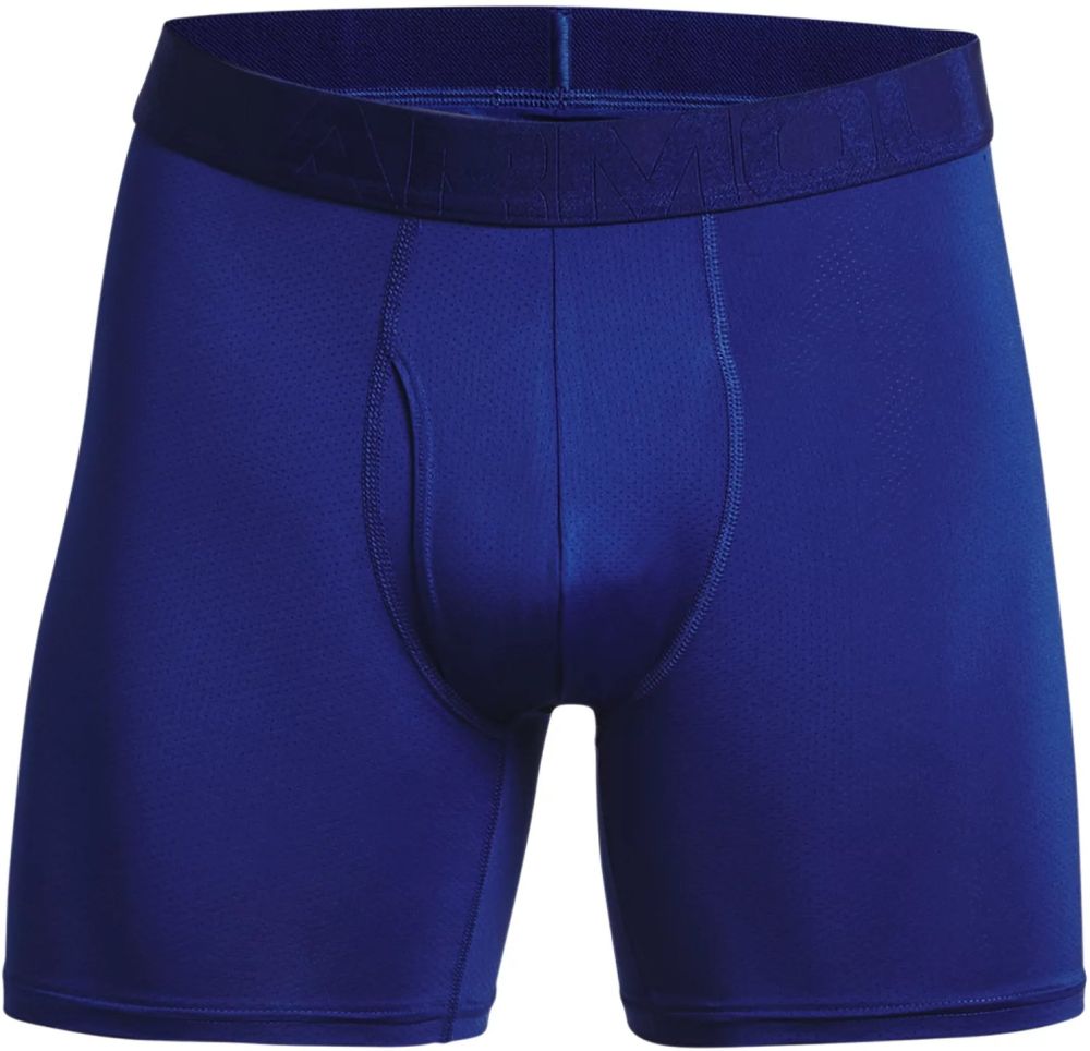 Picture of Under Armour 13636234564X 6 in. Tech Mesh Boxerjock Underwear&#44; Blue - 4XL - Pack of 2