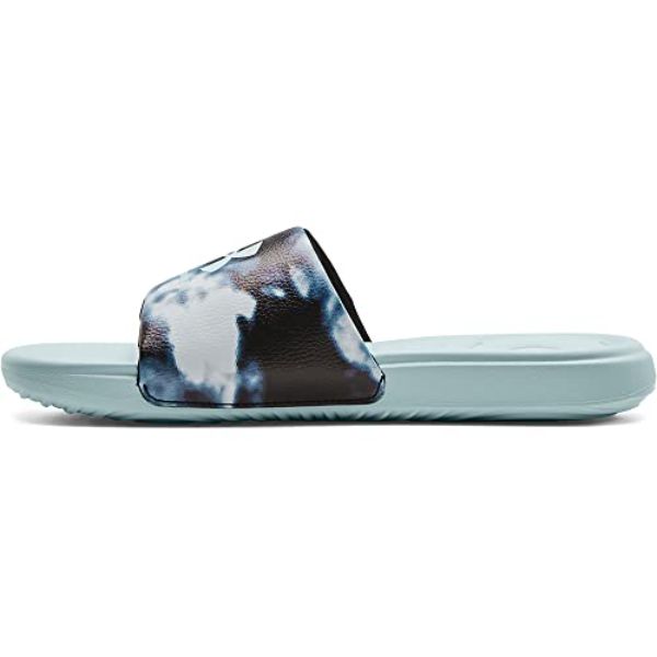 Under Armour 302443640210 Womens Ansa Graphic Slides Sandal, Petrol Blue & Fuse Teal - Size 10 -  Inner Armour