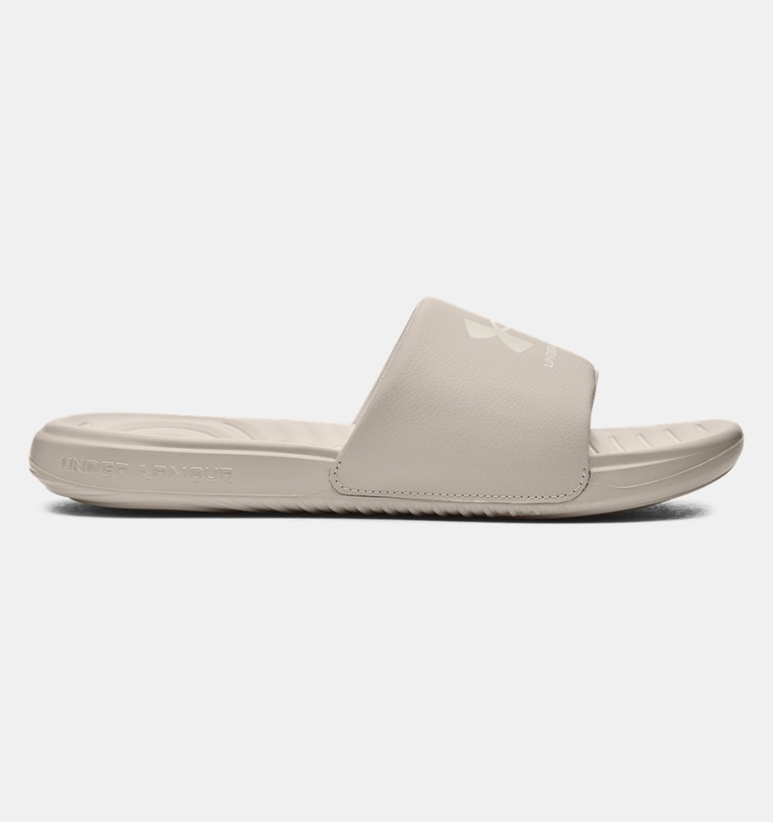 Under Armour 302376110914 Mens Ansa Fix Slide Sandal, Fog & Ivory - Size 14 -  Inner Armour