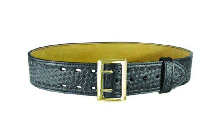 HERO-1230WX-2-42 2.25 in. AirTek Sam Browne Deluxe Duty Belt, Black - Size 42 -  Heros Pride