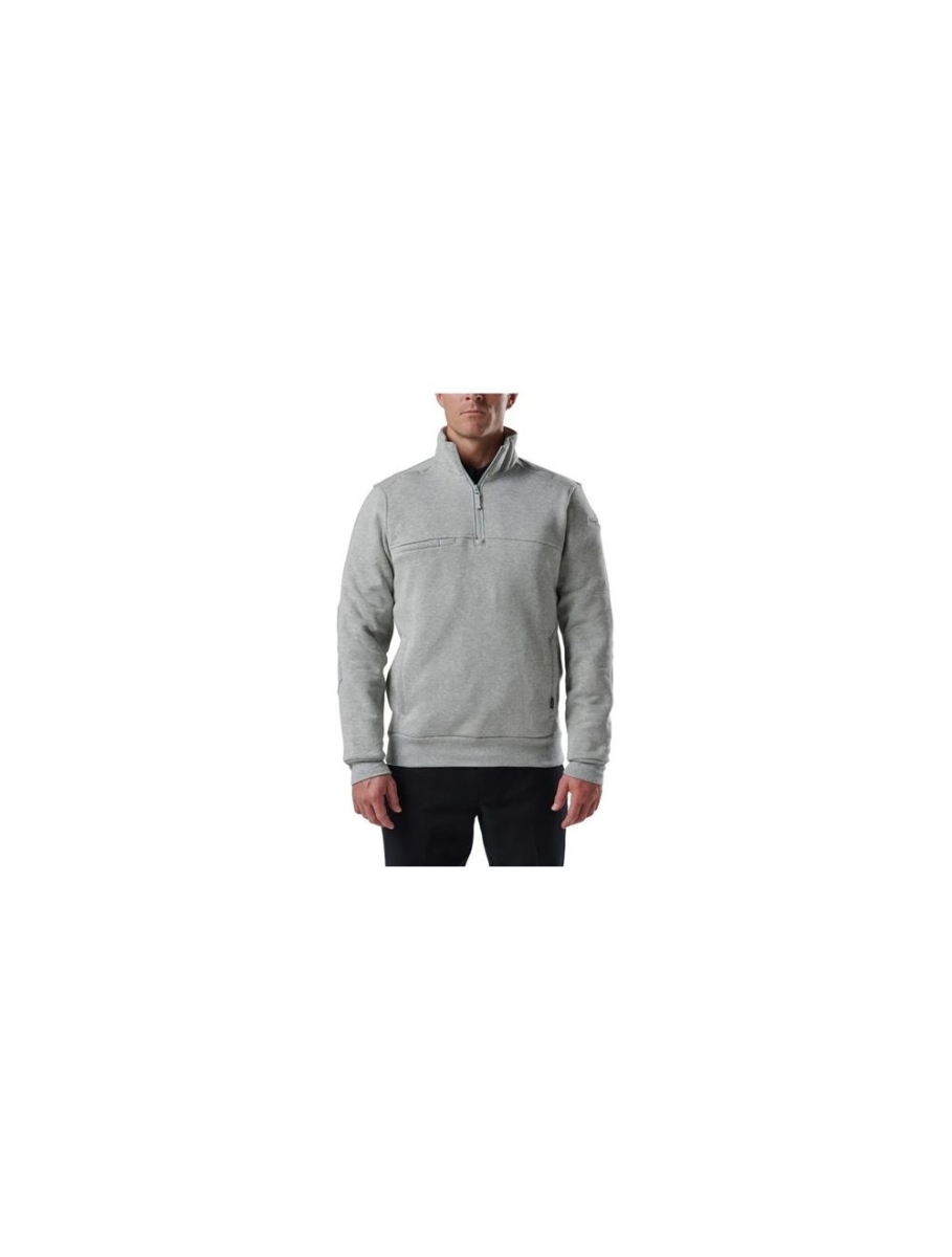 Picture of 5.11 Tactical 5-72534T0165XLT Job 0.25 Zip 2.0 TL Shirt&#44; Heather Grey - 5XL