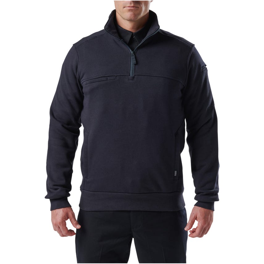 Picture of 5.11 Tactical 5-725347202XLR 0.25 Zip 2.0 Job Shirt, Fire Navy - 2XL