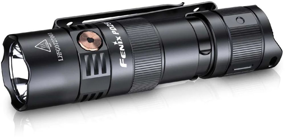 Picture of Fenix FNX-PD25RSTBK PD25R Rechargeable EDC Flashlight&#44; Black