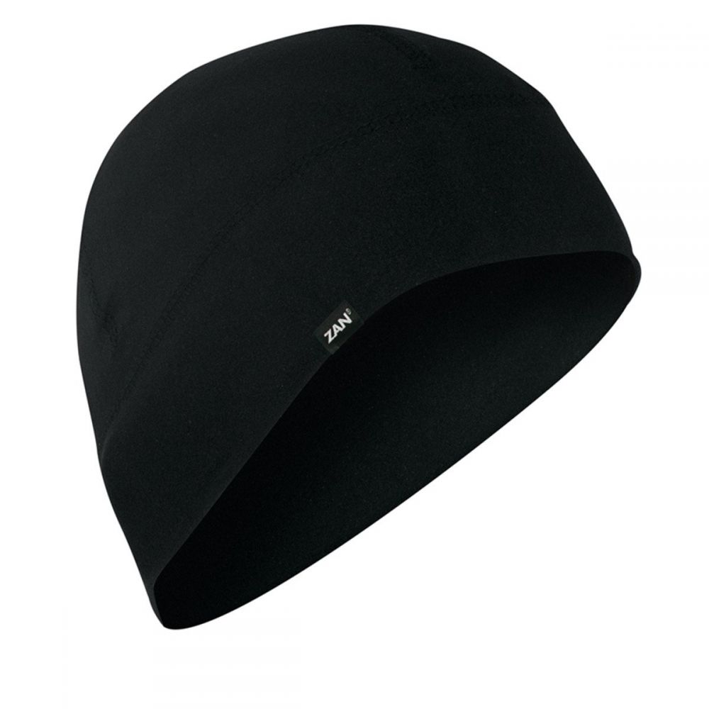 Zan Headgear ZAN-WHLL408 Sport Flex Skull Cap, Solid Black