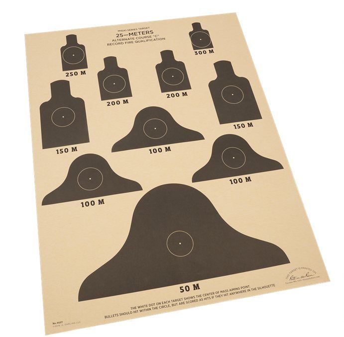 RIR-9127 17 x 22 in. 25 Meter ALT-C Qualification Targets