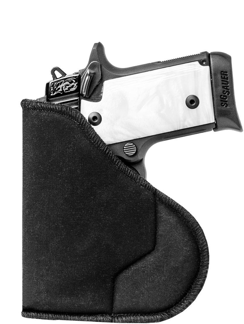 SEN-35WB02BK 2-3 in.  HexGrip IWB & Pocket Holster, Black