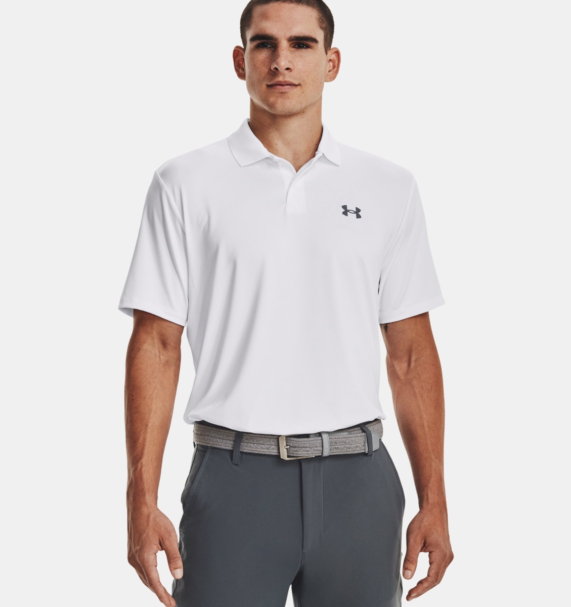 Under Armour 13773741002X Performance 3.0 Polo T-Shirt, White - 2XL