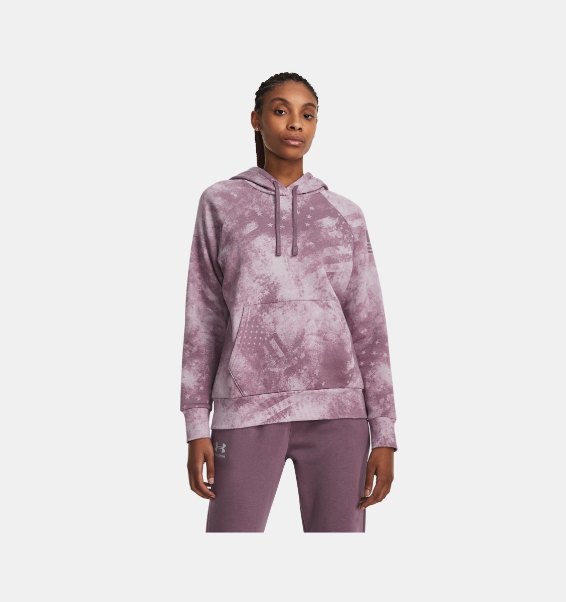 Under Armour 1379625500LG Women Freedom Rival Amp Hoodie, Misty Purple - Large -  Inner Armour