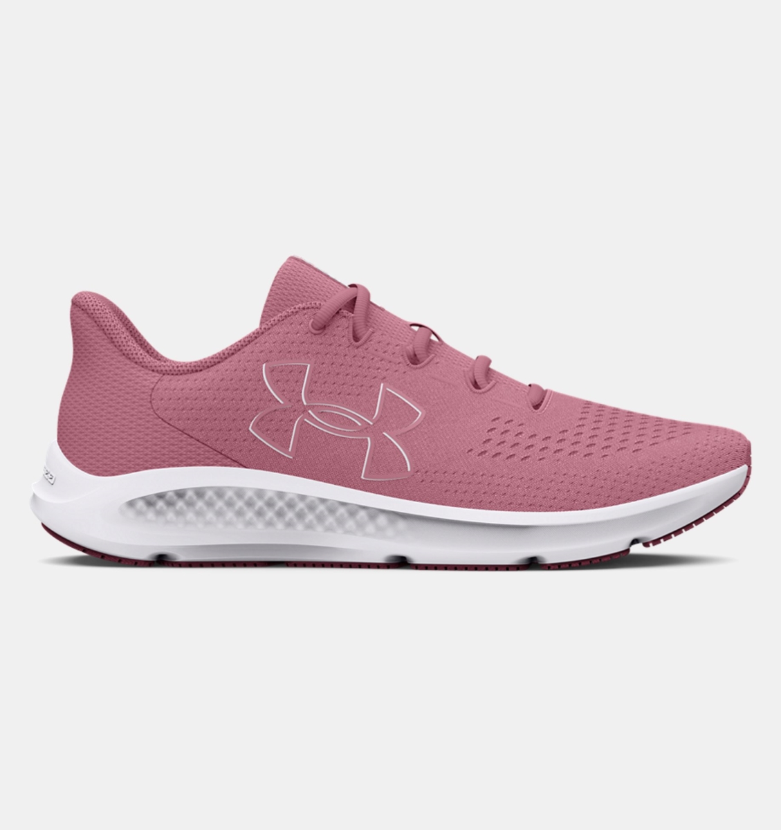 Picture of Under Armour 30265236009.5 Women Charged Pursuit 3 Big Logo Running Shoe&#44; Pink Elixir - Size 9.5