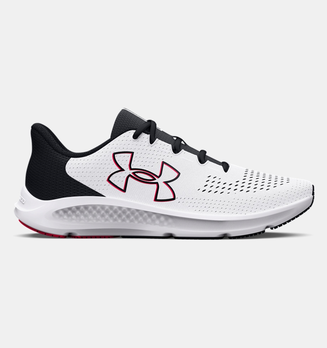 Under Armour 302651810111.5 Charged Pursuit 3 Big Logo Running Shoe - White, Black & Red - Size 11.5 -  Inner Armour