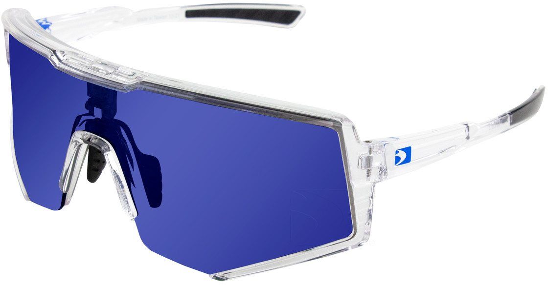 BOB-BSPR01 Sprocket Sunglasses, Crystal Clear & Blue