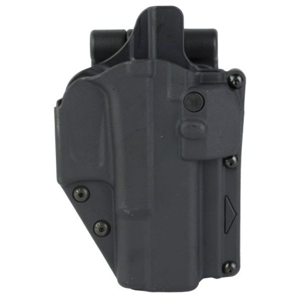 Picture of Alien Gear AG-R2-LB-0057-R-B-L0-D Right Hand Rapid Force Level 2 Slim Holster for Glock 19 QDS, Black