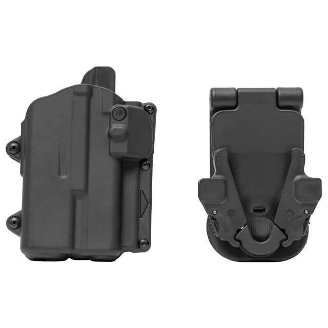 Picture of Alien Gear AG-R2-LB-1168-R-B-L1-D Right Hand Rapid Force Level 2 Slim Holster for 365X with Light QDS, Black