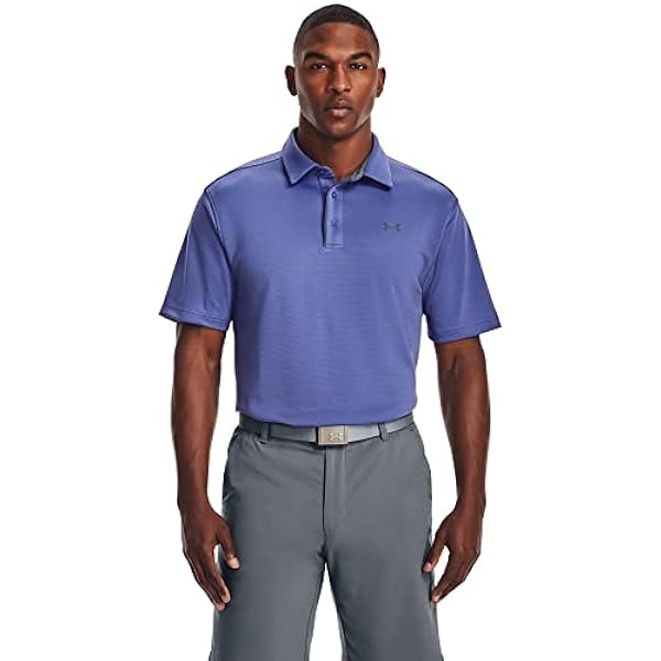 Under Armour 1290140561MD Mens Tech Polo T-Shirt, Starlight & Pitch Gray - Medium