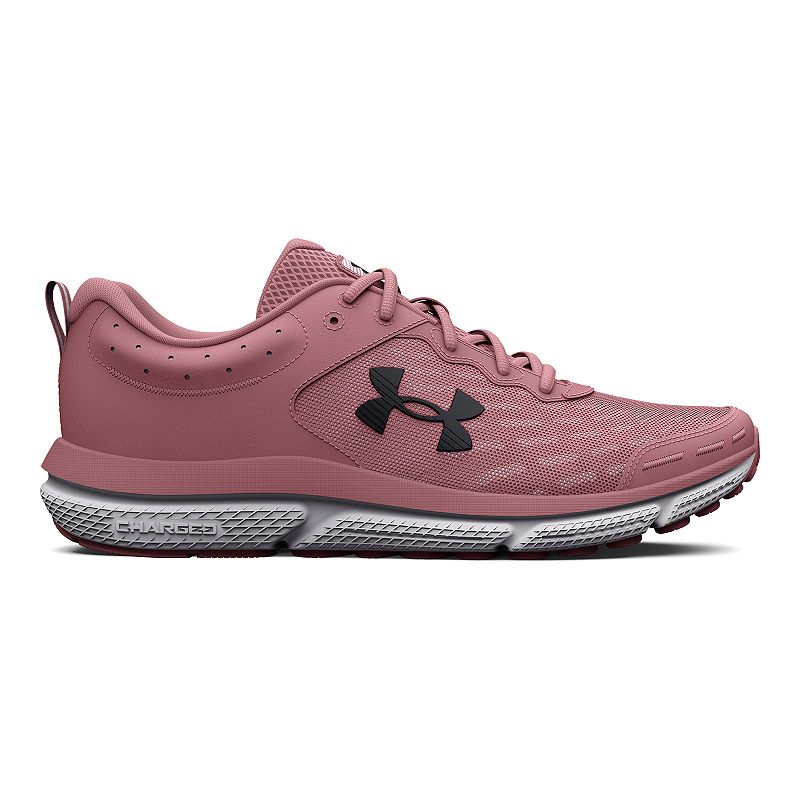 Under Armour 30261796005 Charged Assert 10 Running Shoes for Womens, Pink Elixir & Black - Size 5