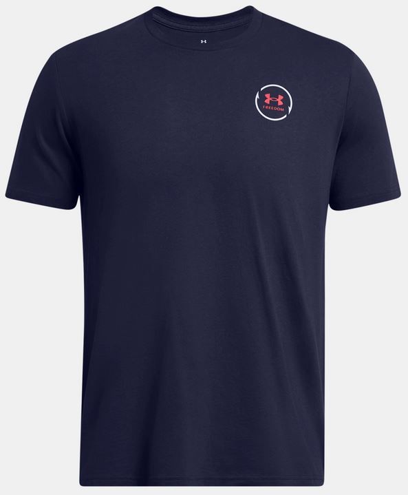 Under Armour 13830034103X Men Freedom Bass Short Sleeve T-Shirt, Midnight Navy - 3XL