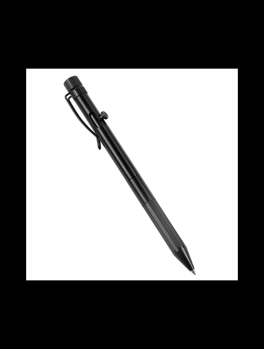 RIR-BK16 Bolt-Action Pen - Black & Black Ink