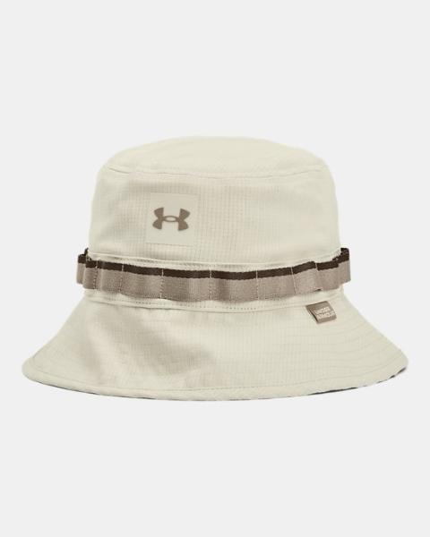 Picture of Under Armour 1383434273L-XL Womens Iso-Chill Armourvent Bucket Hat&#44; Silt & Timberwolf Taupe - Large & Extra Large