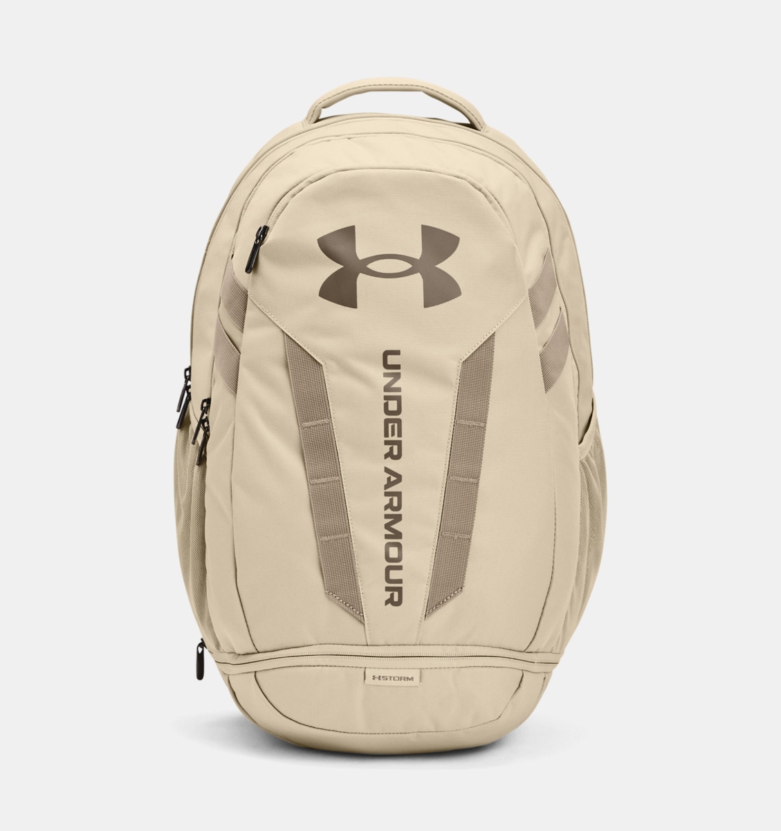 Picture of Under Armour 1361176289OSFA Hustle 5.0 Backpack - Khaki Base&#44; Timberwolf Taupe & Taupe Dusk - One Size Fits All