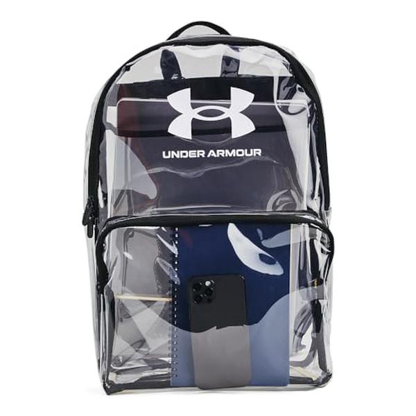 Picture of Under Armour 1381911960OSFM Loudon Backpack&#44; Clear & Black - White - Size OSFM