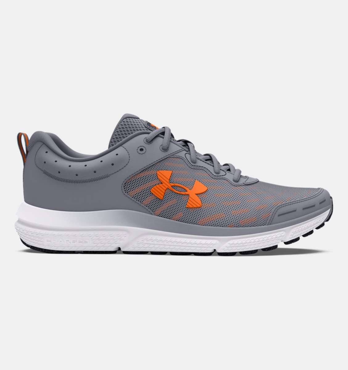 Under Armour 30261751057.5 Charged Assert 10 Running Shoes for Mens, Steel & Atomic - Size 7.5