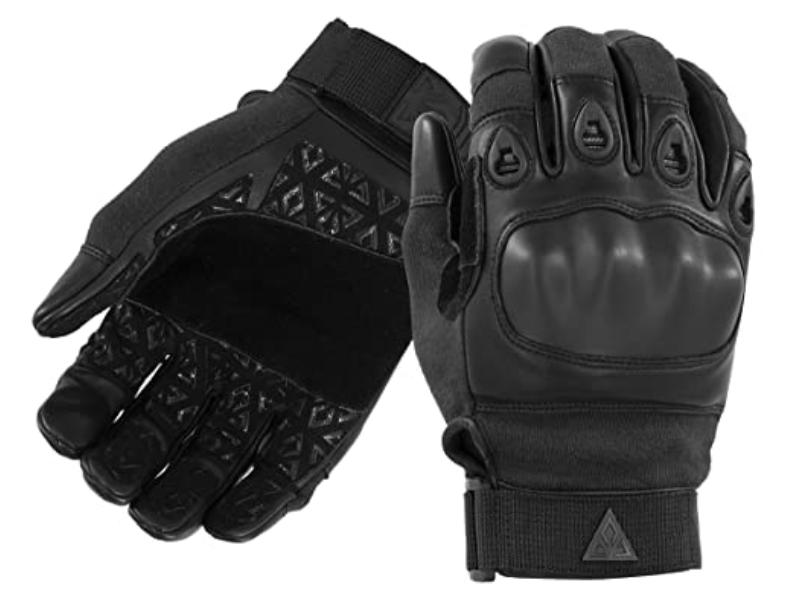 DM-PG3LG Phenom 6 Hybrid Tactical Glove with Kevlar, Black - Extra Small
