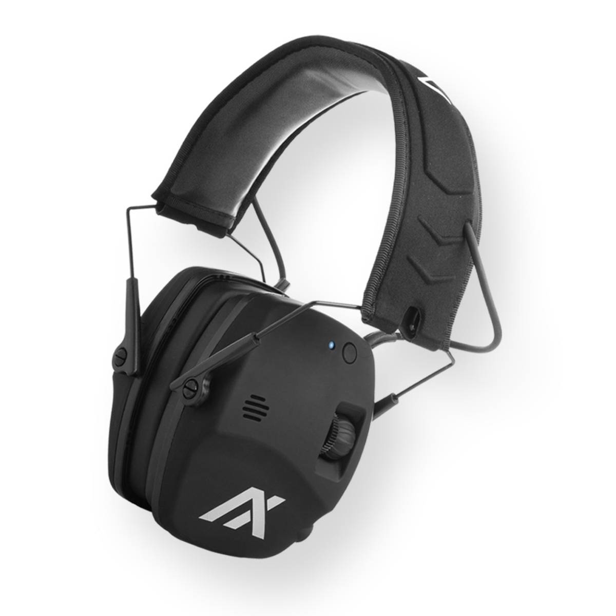 AX-TRACKRBT-B Blue Headmuffs for Shooting Protection, Black