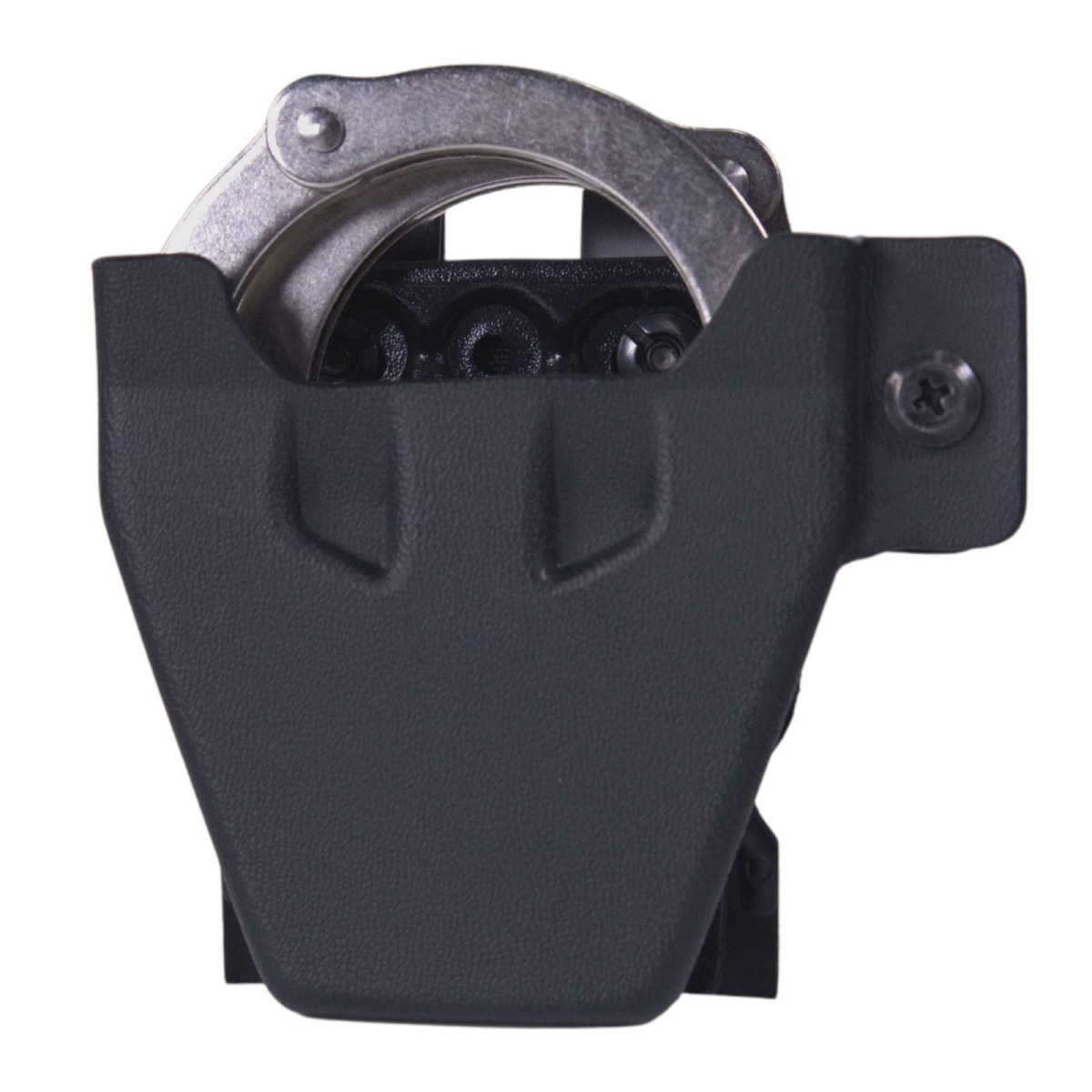 HSG-42DCSHBK Uniform Line S&W Hinged Handcuff Pouch with Universal Clip, Black