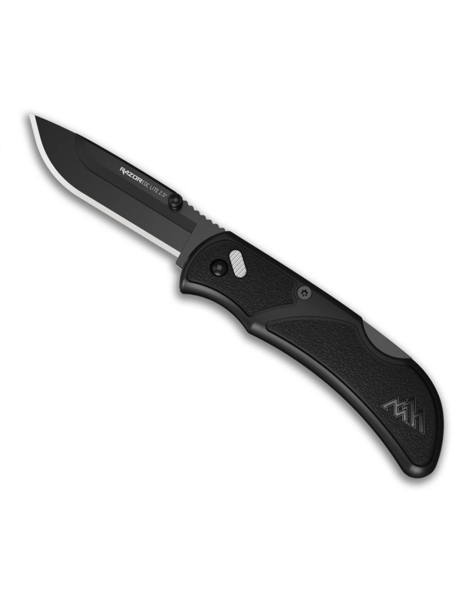 OE-RCK25-2C 2.5 in. Razor-EDC Lite Folding Knives, Black