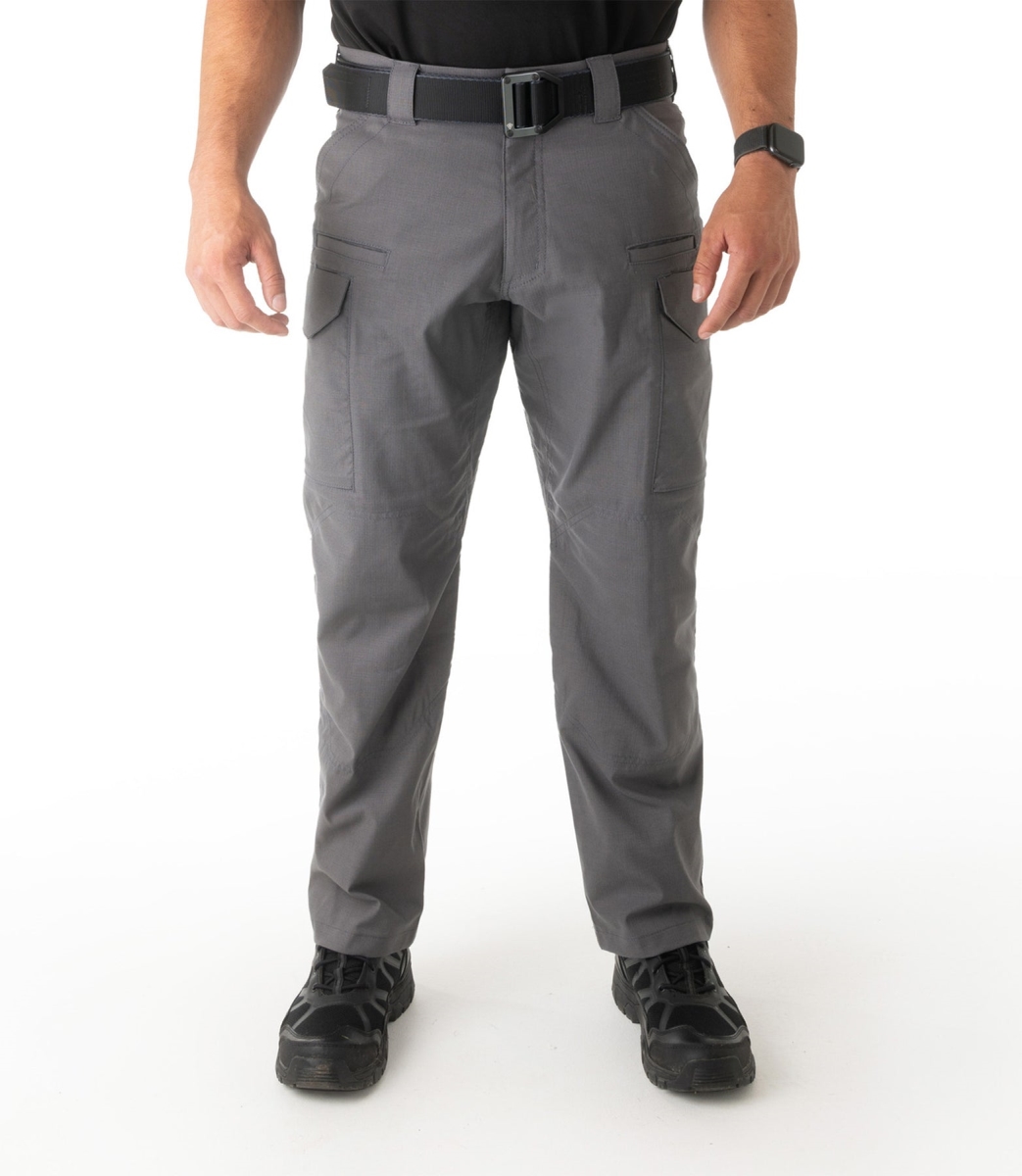 First Tactical Men's V2 Tactical Pants 2-Way Stretch Water Resistant Double-Dyed Wolf Grey 114011-036, 40x32