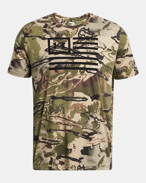 Under Armour Freedom Flag Printed Short-Sleeve T-Shirt - UA Barren Camo/Black