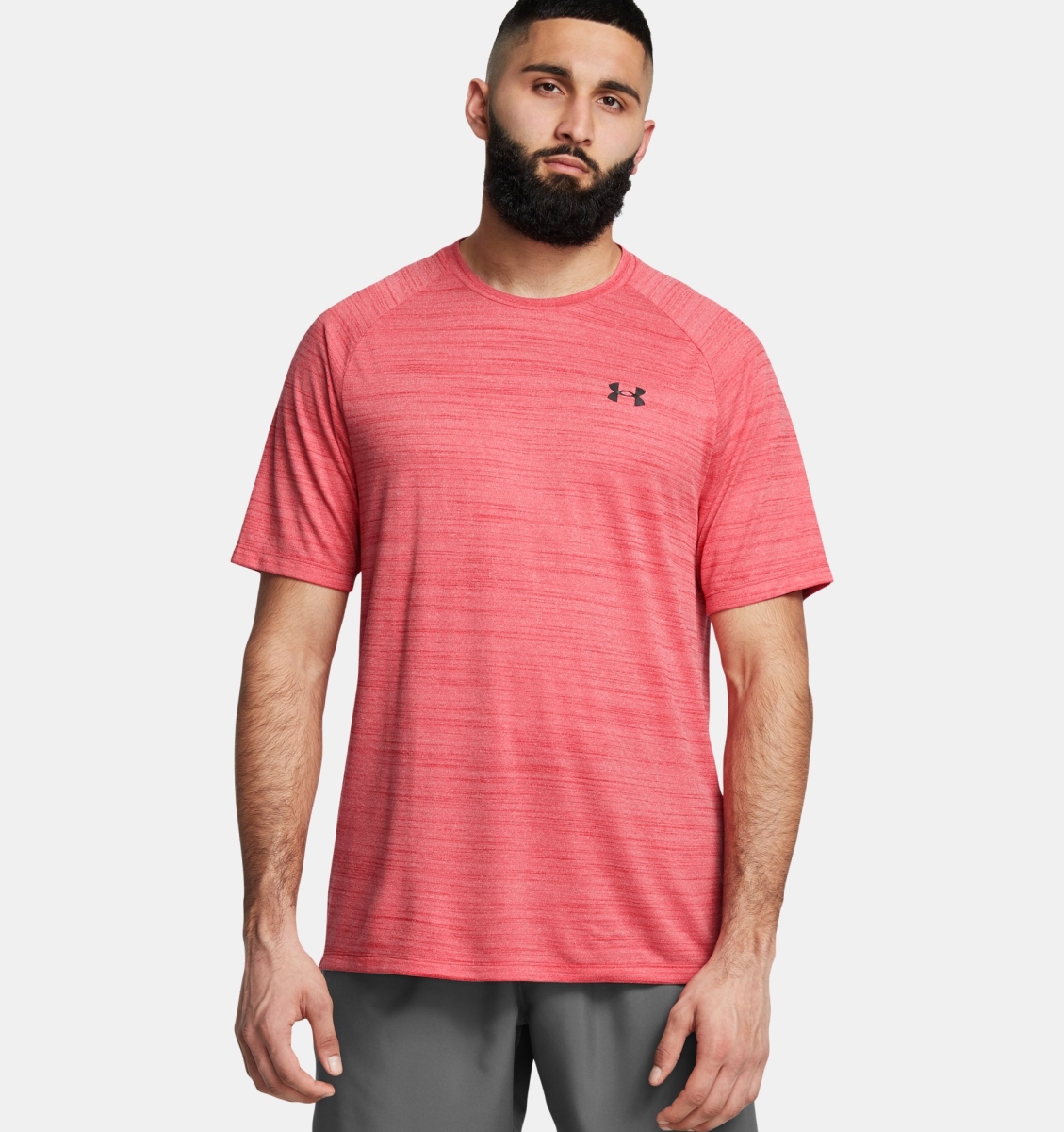 Under Armour 1377843713MD Mens UA Tech 2.0 Tiger Short Sleeve T-Shirt - Racer Red & Black, Medium -  Inner Armour