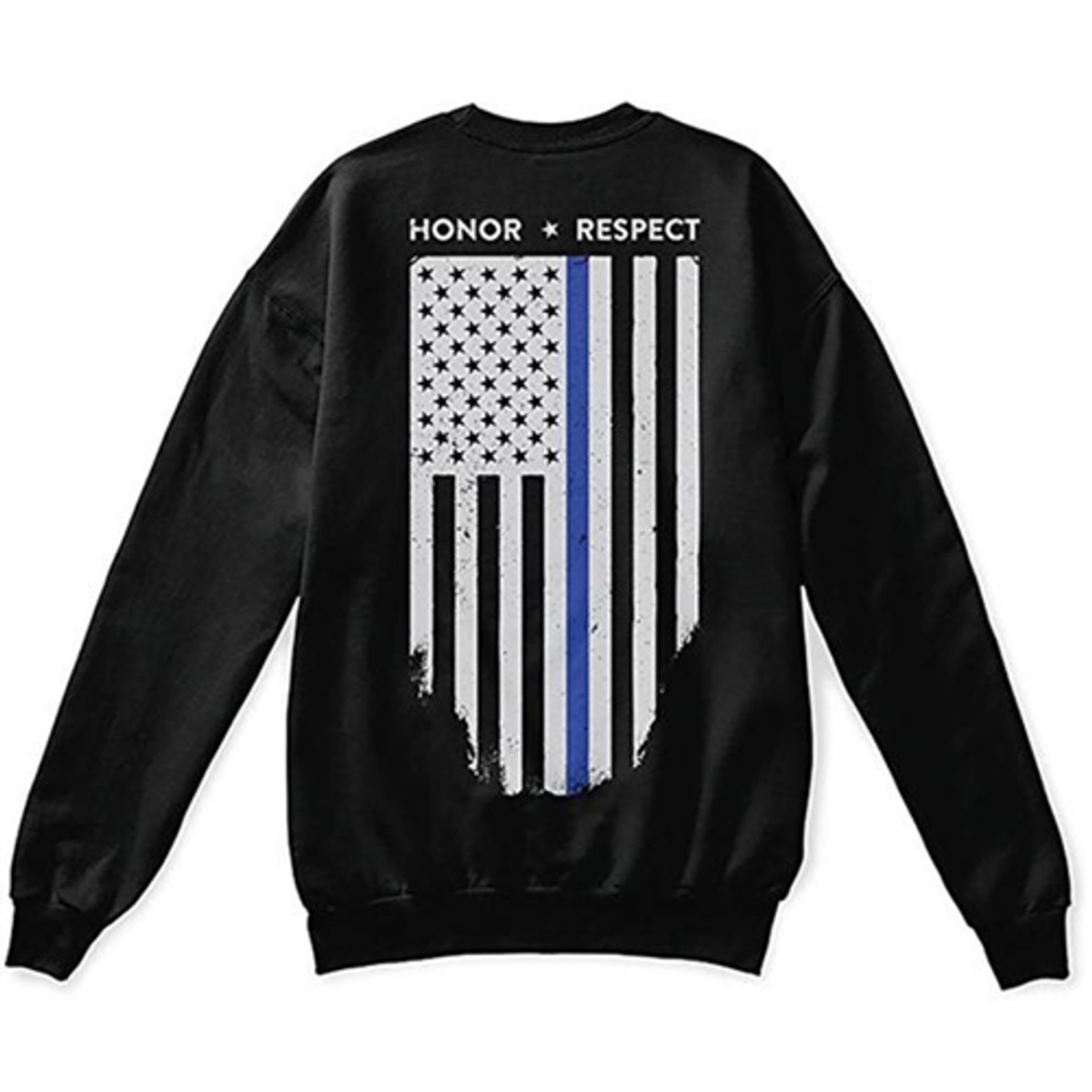 TBL-CREW-BLACK-M Mens Crew Neck Sweatshirt, Black - Medium