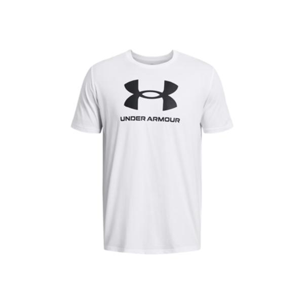 Under Armour 1382911100XL Mens Sportstyle Logo Update Short Sleeve T-Shirt, White - Extra Large