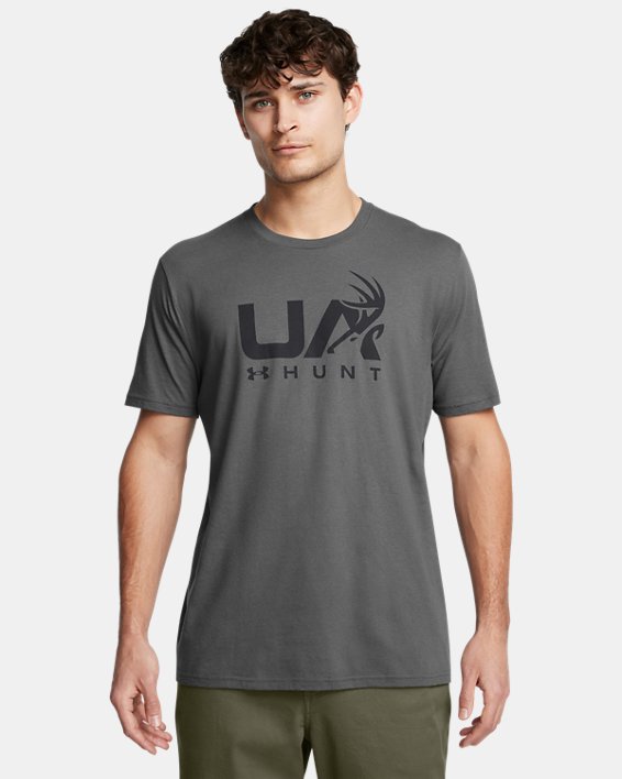 Under Armour 1366014025MD Mens Antler Hunt Icon T-Shirt, Castlerock & Anthracite - Medium