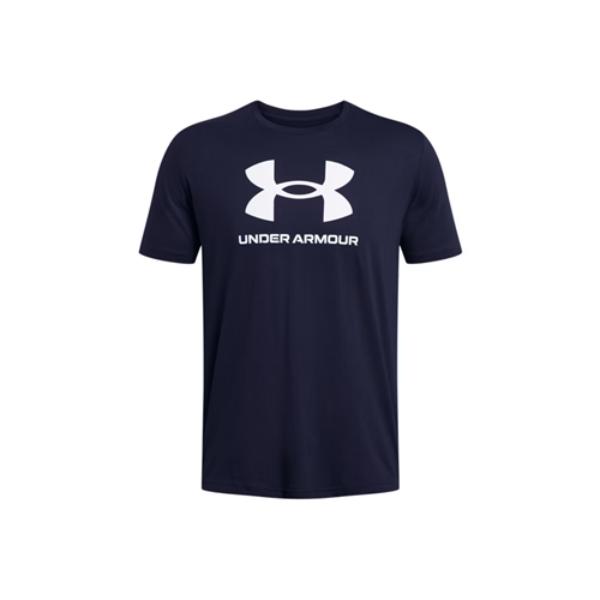 Under Armour 1382911408XL Mens Sportstyle Logo Update Short Sleeve T-Shirt, Blue - Extra Large