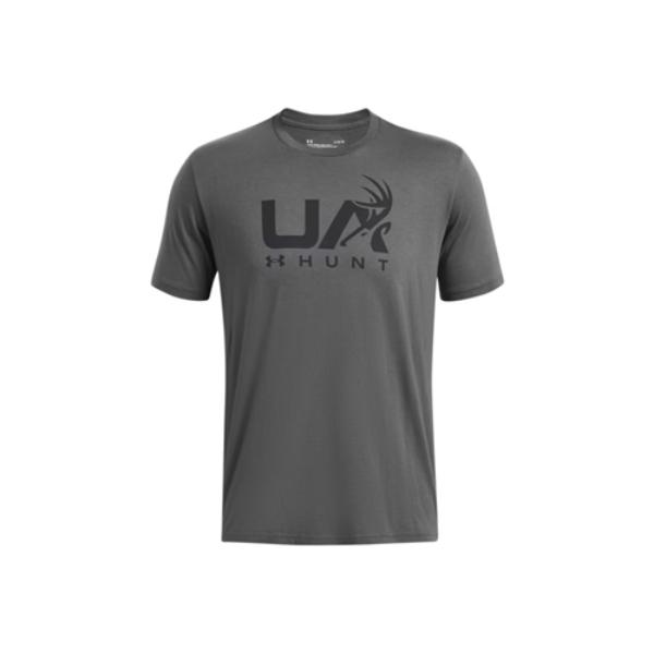 Under Armour 1366014025SM Mens Antler Hunt Icon Short Sleeve T-Shirt, Gray - Small