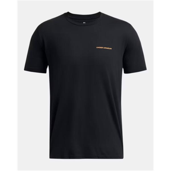 Under Armour 1386780001MD Mens Schematic Elk Short Sleeve T-Shirt, Black - Medium