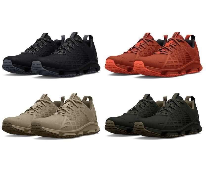 Under Armour 30249532008.5 Micro G Strikefast Tactical Running Shoes for Mens, Coyote, City Khaki & Black - Size 8.5